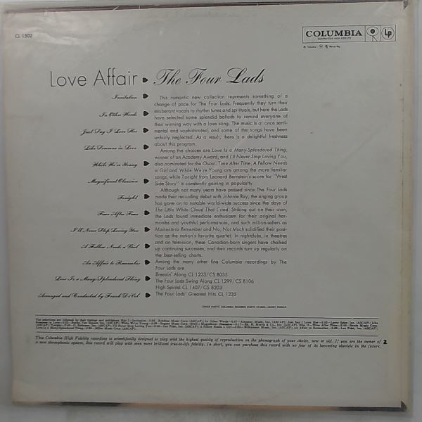 Four Lads — Love Affair