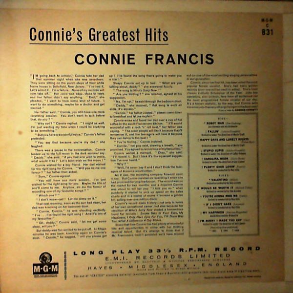 Francis Connie — Connie's Greatest Hits