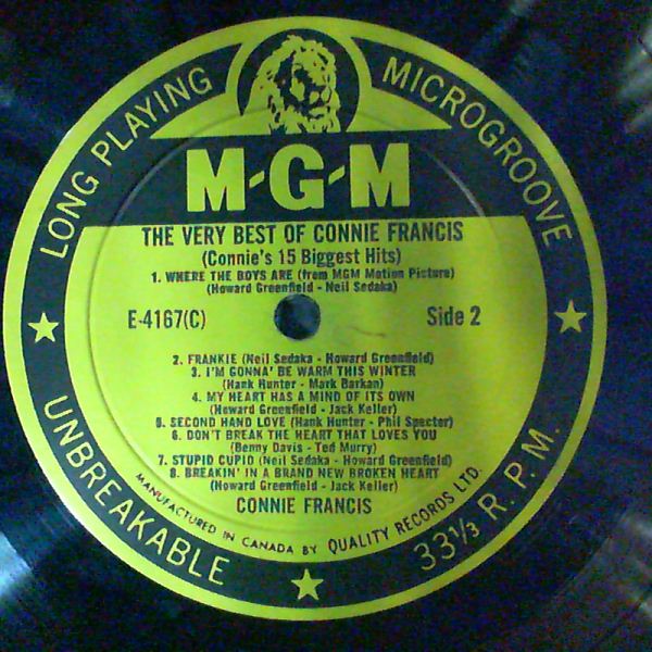 Francis Connie — Very Best Of Francis Connie (Connie's 15 Biggest Hits)