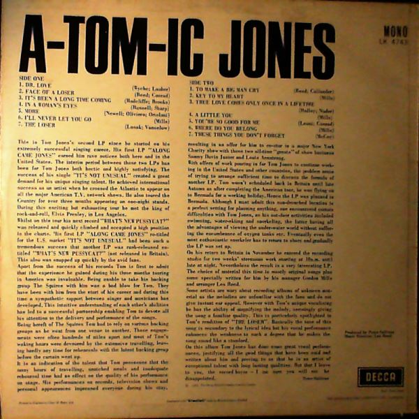 Jones Tom — A-Tom-Ic Jones