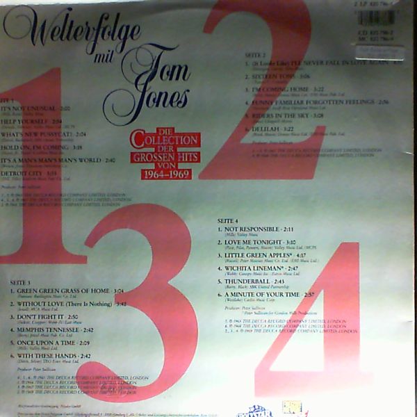 Jones Tom — Welterfolge