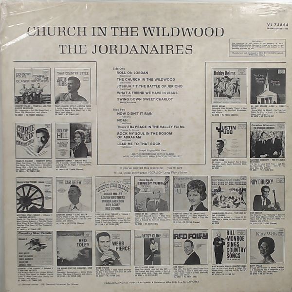 Jordanaires — Church In The Wildwood