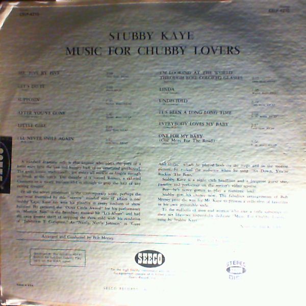 Kaye Stubby — Music For Chubby Lovers