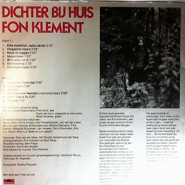 Klement Fon — Dichter Bij Huis