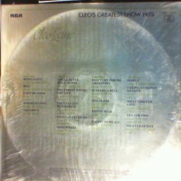 Laine Cleo — Cleo's Greatest Show Hits