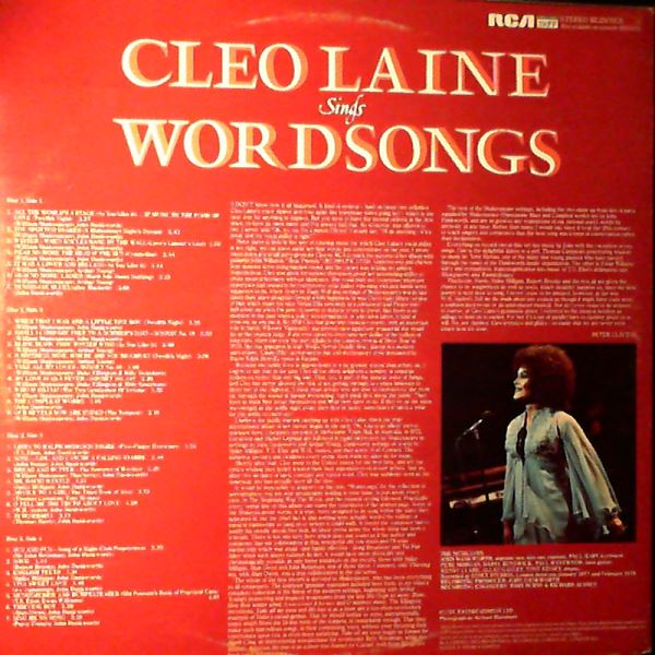 Laine Cleo — Laine Cleo Sings Word Songs