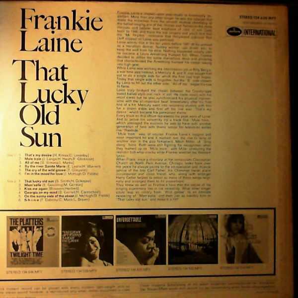 Laine Frankie — That Lucky Old Sun