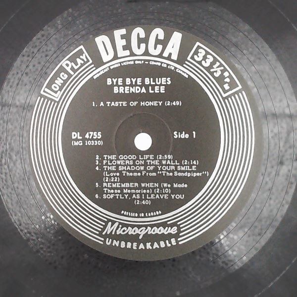 Lee Brenda — Bye Bye Blues