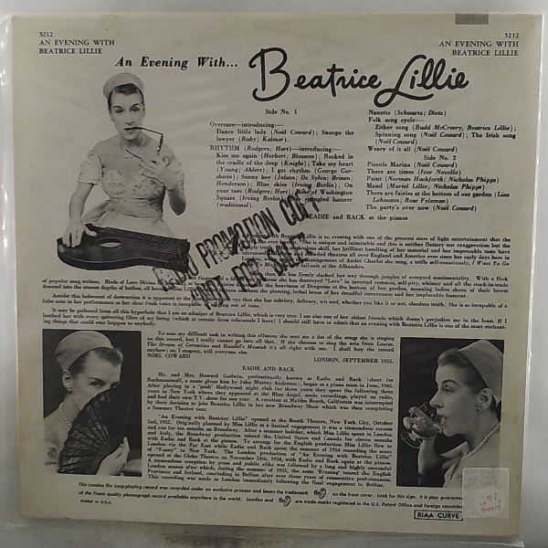 Lillie Beatrice — An Evening With Lillie Beatrice