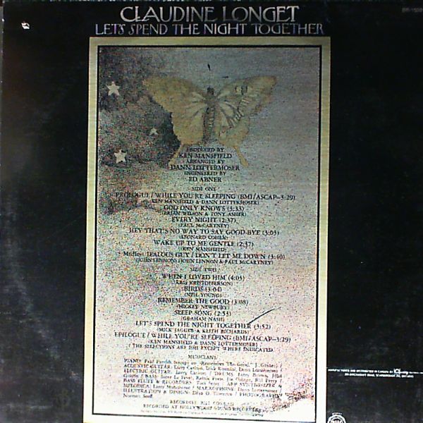 Longet Claudine — Let's Spend The Night Together