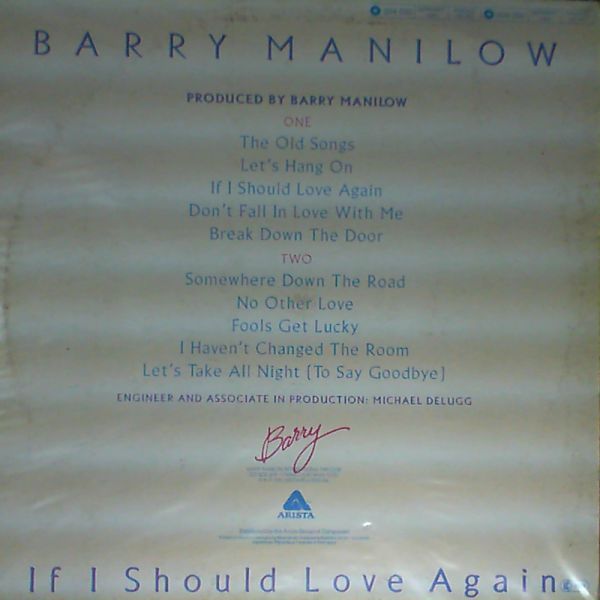 Manilow Barry — If I Should Love Again