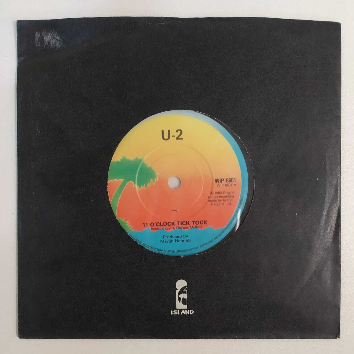 U2 — 11 O'Clock Tick Tock (Великобритания 1980г.) 7", 45 RPM, Single