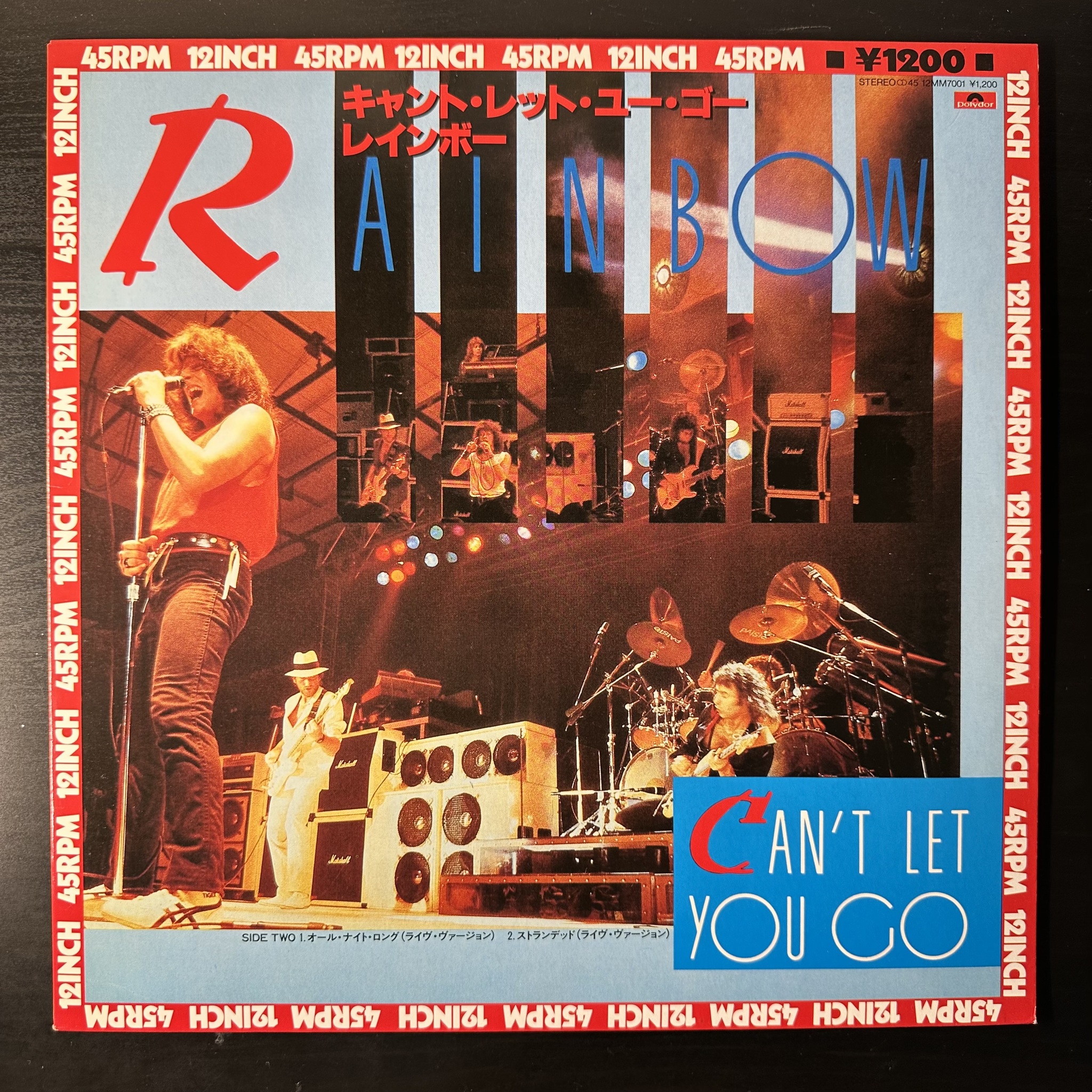 Rainbow — Can't Let You Go (Япония 1985г.) 12", 45 RPM