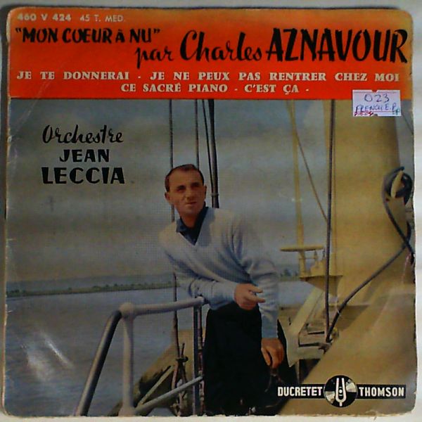 Charles Aznavour — Orchestre Jean Leccia* - "Mon Cœur À Nu"