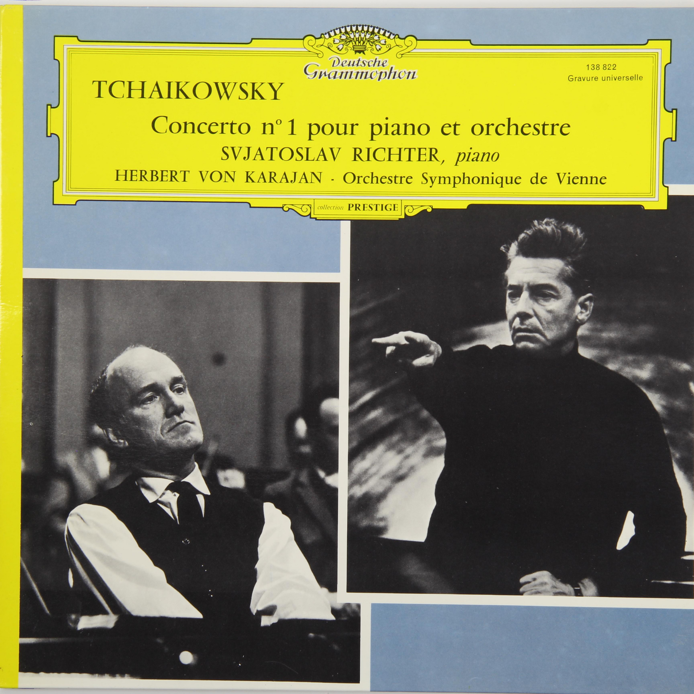 Винтажная виниловая пластинка TCHAIKOWSKY — CONCERTO № 1 POUR PIANO ET ORCHESTRE (SVJATOSLAV RICHTER, HERBERT VON KARAJAN)