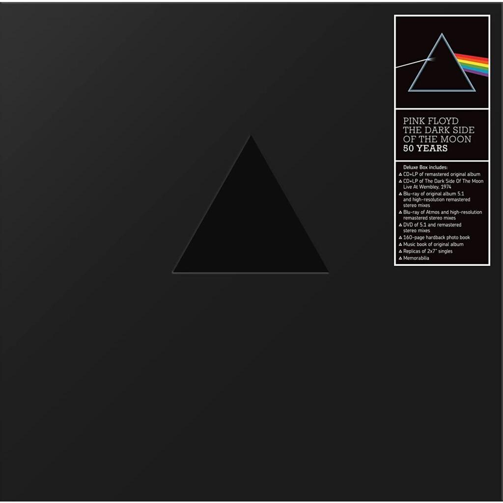 PINK FLOYD — THE DARK SIDE OF THE MOON (50TH ANNIVERSARY) (LIMITED BOX SET, 2 LP + 2 7" + 2 CD + 2 BLU-RAY + DVD)