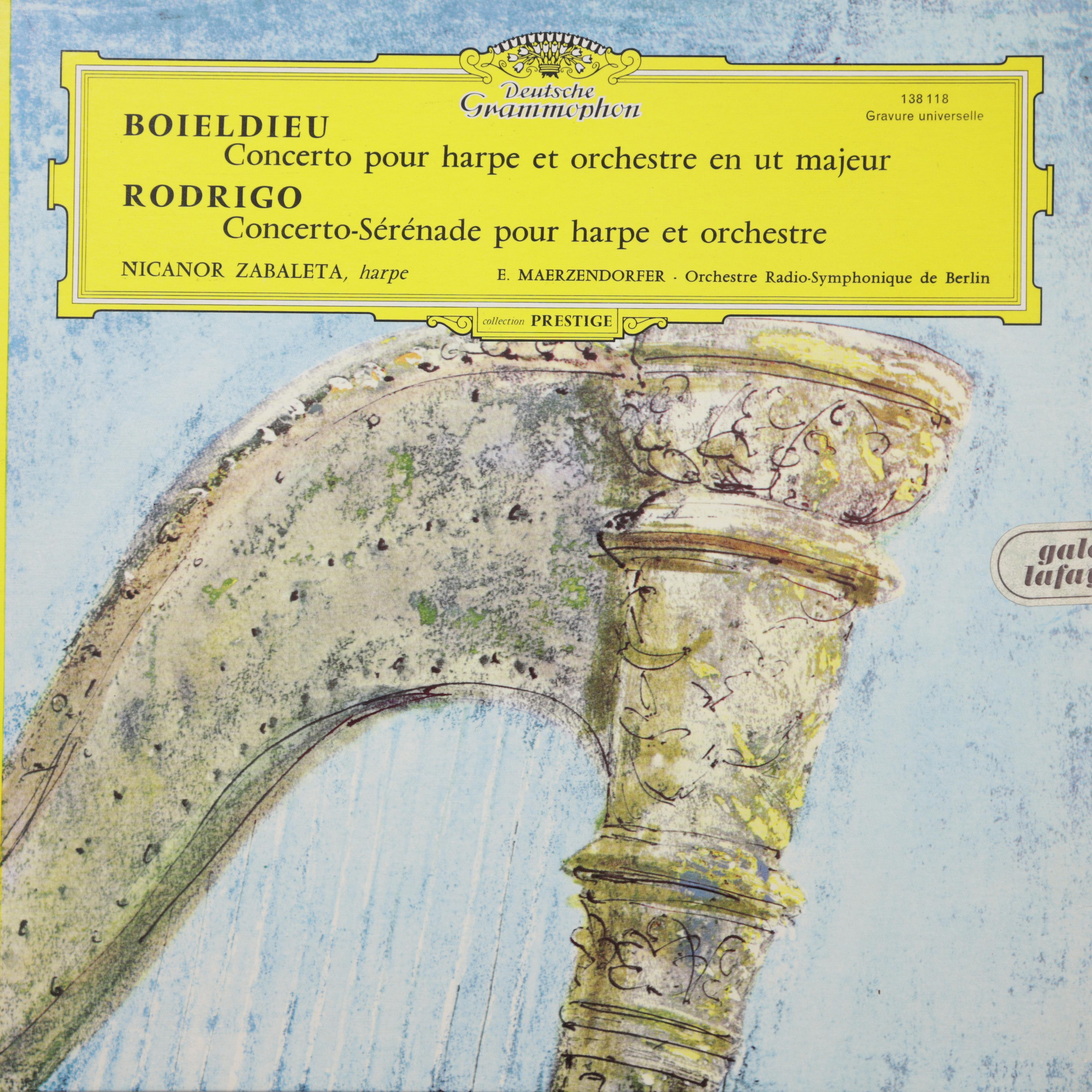 BOIELDIEU, RODRIGO — CONCERTOS POUR HARPE ET ORCHESTRE (NICANOR ZABALETA) VERY GOOD
