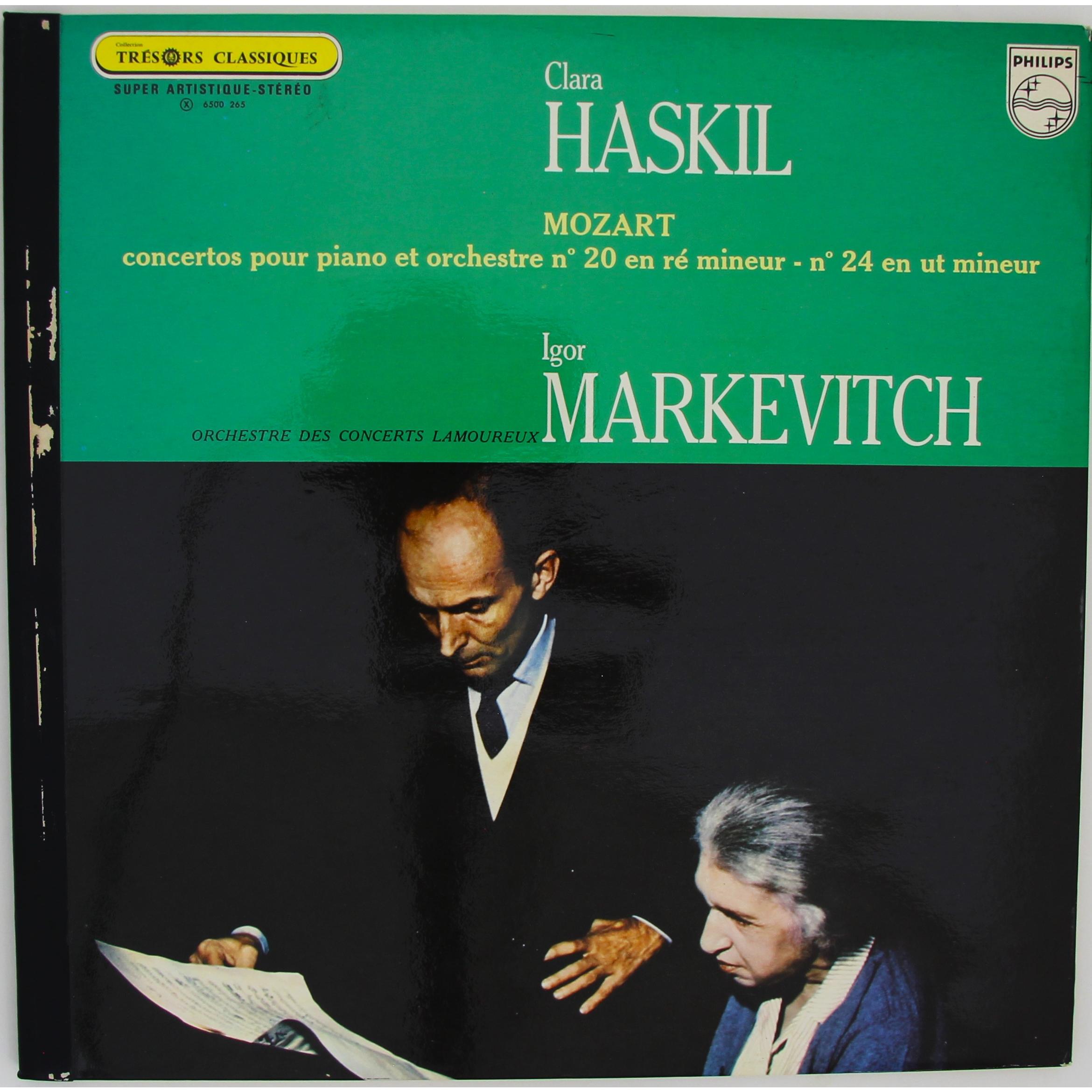 MOZART — CONCERTOS POUR PIANO ET ORCHESTRE № 20, № 24 (CLARA HASKIL, IGOR MARKEVITCH) GOOD