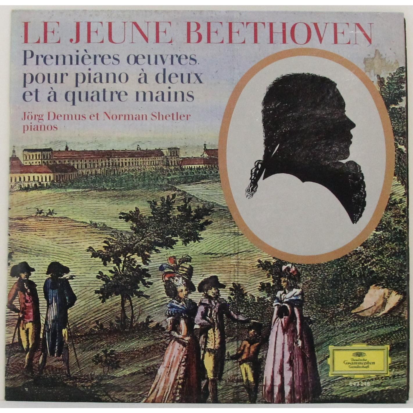 BEETHOVEN — LE JEUNE BEETHOVEN: PREMIERES OEUVRES POUR PIANO A DEUX ET A QUATRE MAINS (JORG DEMUS, NORMAN SHETLER)