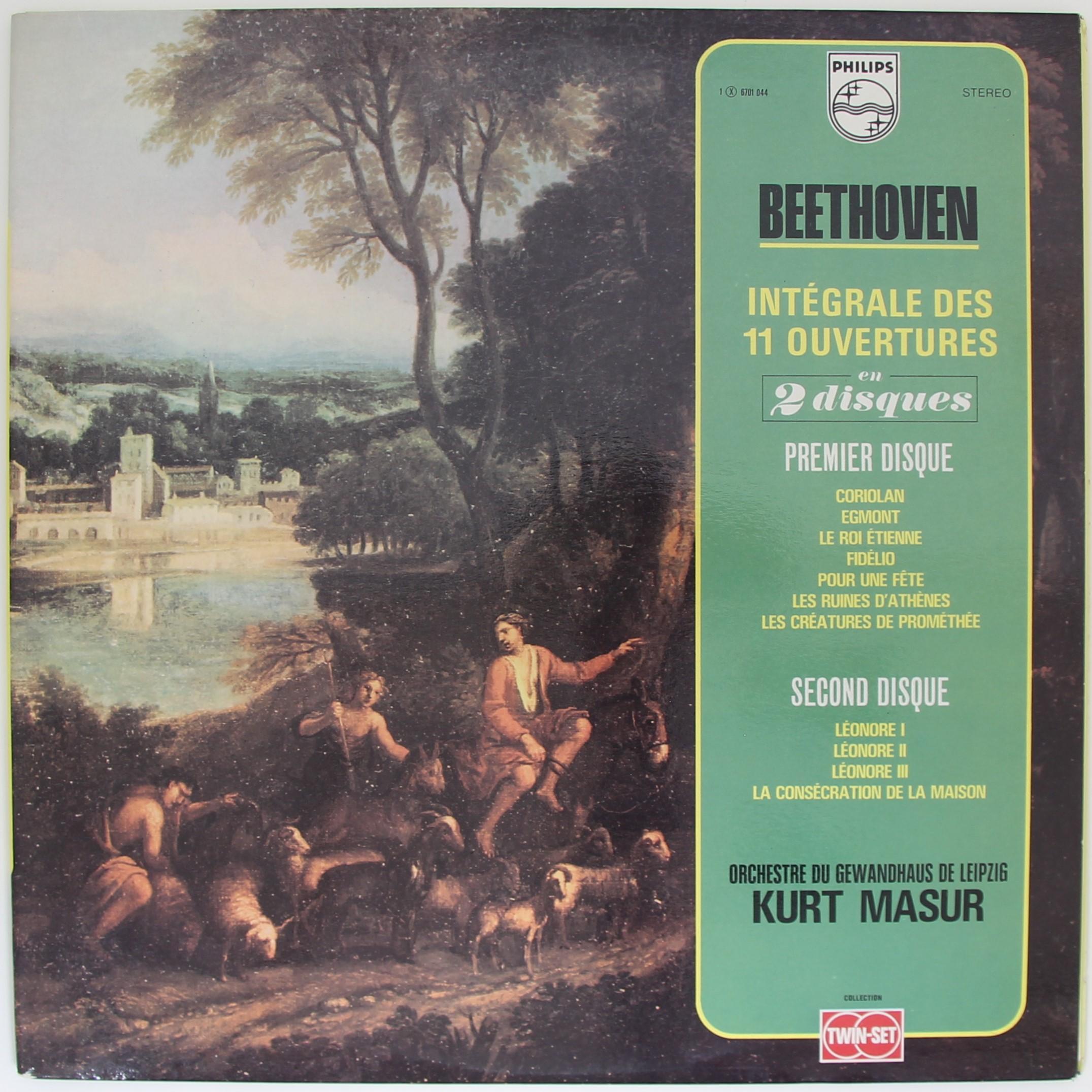 BEETHOVEN — INTEGRALE DES 11 OUVERTURES (KURT MASUR)