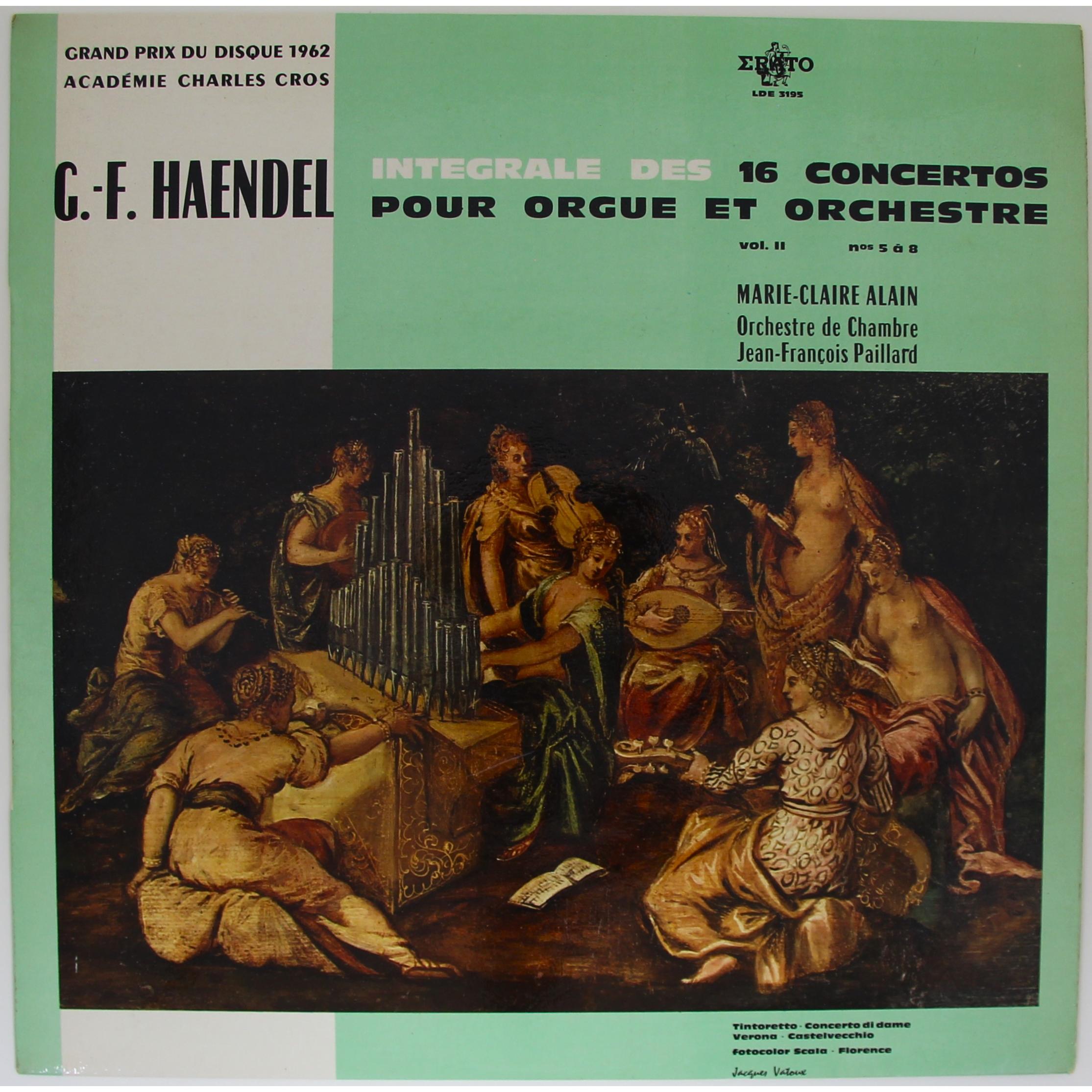 HAENDEL — 16 CONCERTOS POUR ORGUE (VOL. II) (MARIE-CLAIRE ALAIN)
