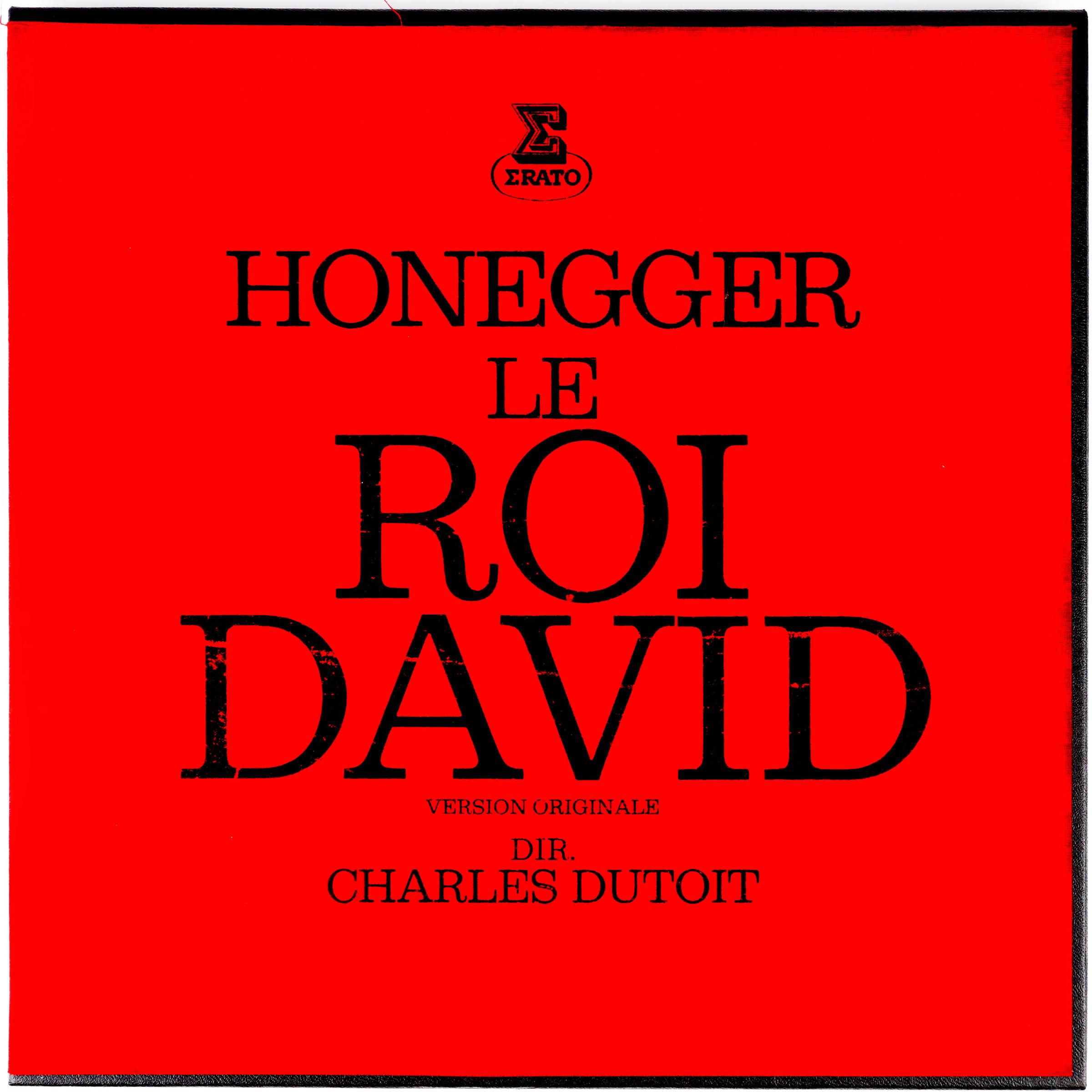 HONEGGER — LE ROI DAVID