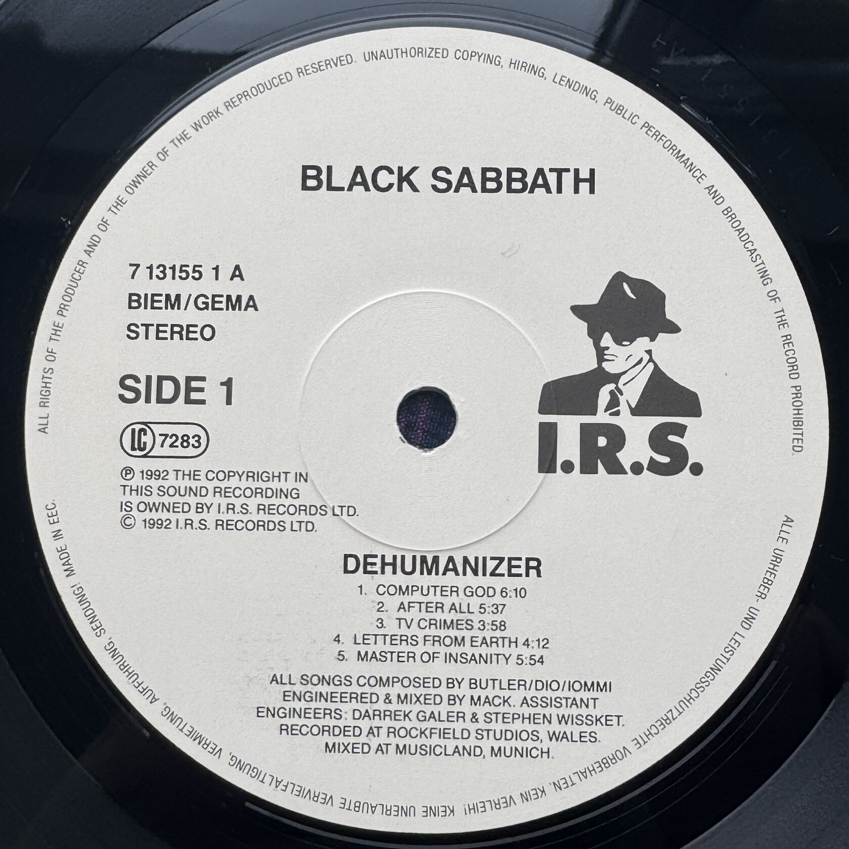 Black Sabbath — Dehumanizer (EU, 1992)