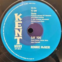 RONNIE MCNEIR — SAY YOU / I'M SORRY