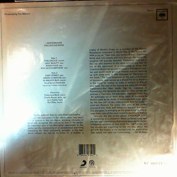Thelonious Monk — Underground