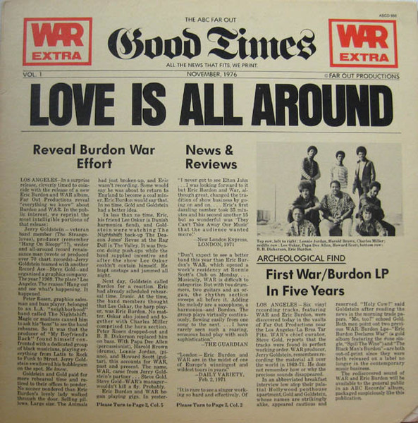 Eric Burdon & War — Love Is All Around