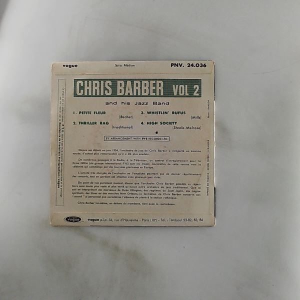 Barber Chris & His Jazz Band — Vol 2 (Petite Fleur / Thriller Rag / Whistlin Rufus / High Society)