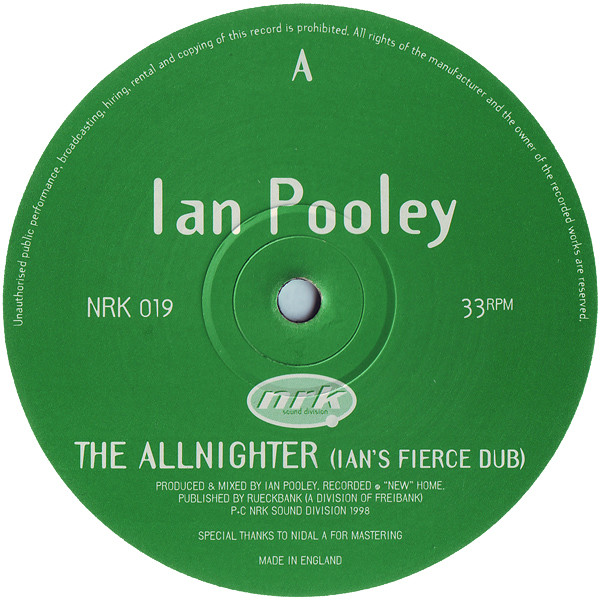 Ian Pooley — The Allnighter EP
