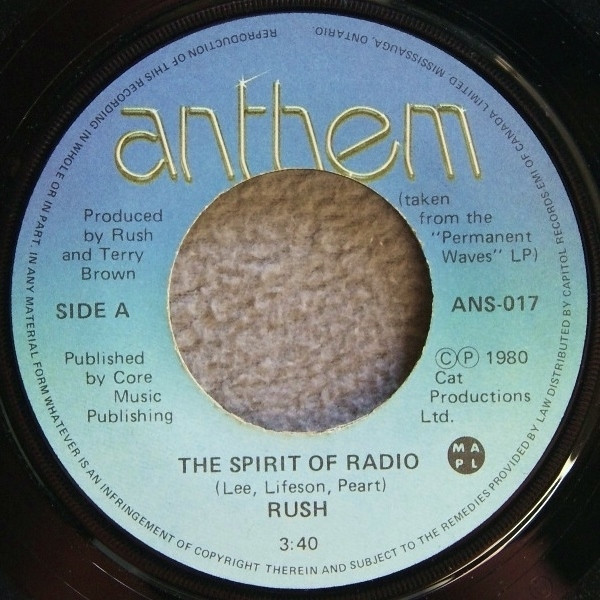 Rush — Spirit Of Radio