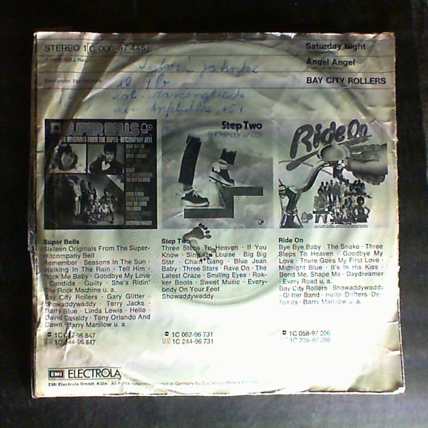 Bay City Rollers (B. C. R.) — Saturday Night/ Angel Angel