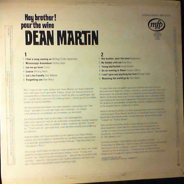 Martin Dean — Hey, Brother, Pour The Wine