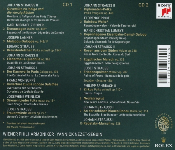 Yannick Nézet-Séguin , Wiener Philharmoniker — Neujahrskonzert 2026