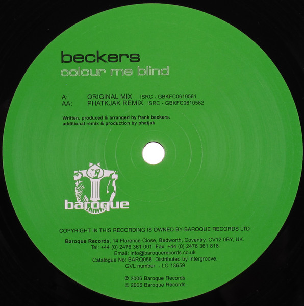 Beckers — Colour Me Blind