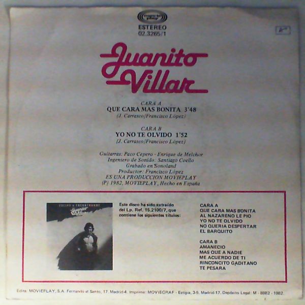 Villar Juanito — Que Cara Mas Bonita