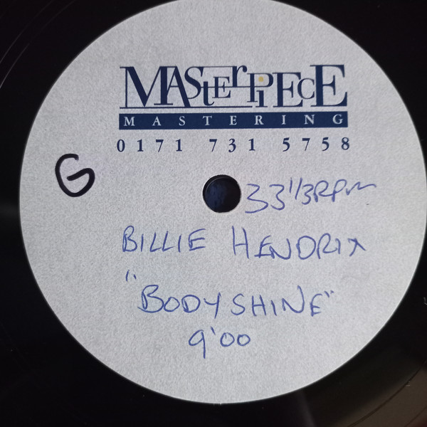 Billy Hendrix — The Body Shine E.P.