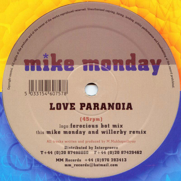 Mike Monday — Love Paranoia