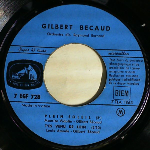 Becaud Gilbert — Plein Soleil
