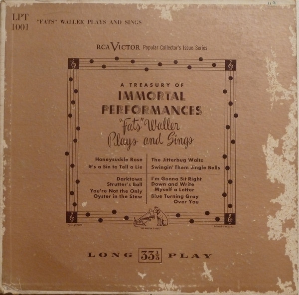 Fats Waller & His Rhythm — "Fats" Waller Plays And Sings