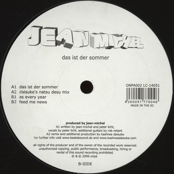 Jean-Michel — Das Ist Der Sommer