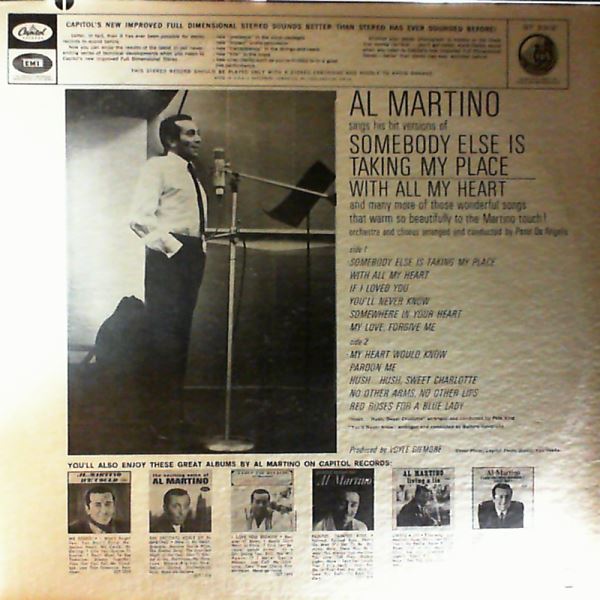 Martino Al — Somebody Else Is Taking My Place