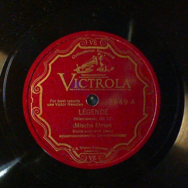 Elman Mischa — Wieniawski - Legende op. 17, Wagner - Die Meistersinger: Prize Song (Act 3)