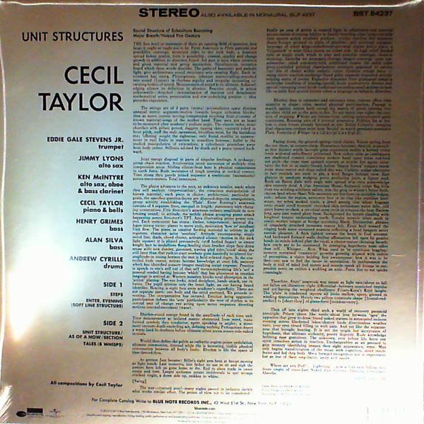 Cecil Taylor — Unit Structures