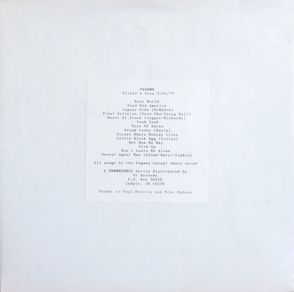 Pagans — Pirate's Cove 9/24/79