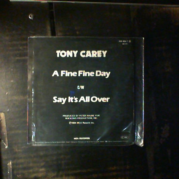 Carey Tony — A Fine Fine Day / Say It's All Over