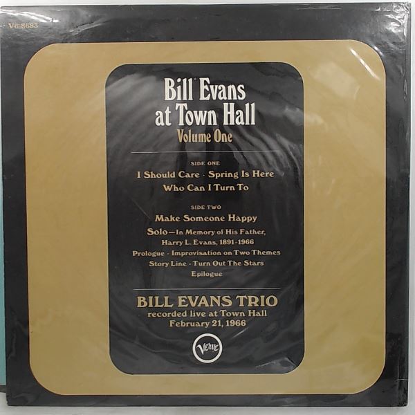 Evans Bill Trio — Bill Evans At Town Hall