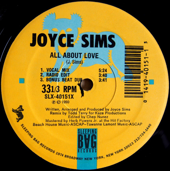 Joyce Sims — All About Love